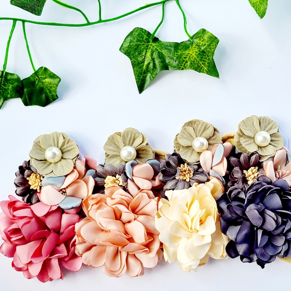 Newborn to toddler Floral Headband